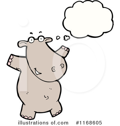 Royalty-Free (RF) Hippo Clipart Illustration by lineartestpilot - Stock Sample #1168605