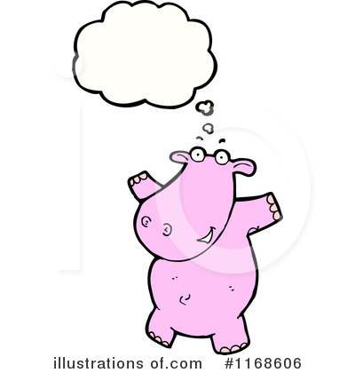 Royalty-Free (RF) Hippo Clipart Illustration by lineartestpilot - Stock Sample #1168606