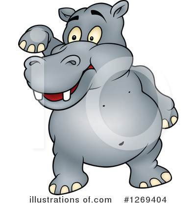 Royalty-Free (RF) Hippo Clipart Illustration by dero - Stock Sample #1269404
