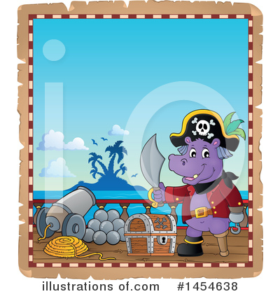 Royalty-Free (RF) Hippo Clipart Illustration by visekart - Stock Sample #1454638