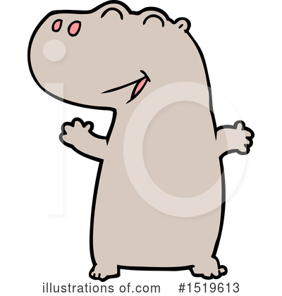 Royalty-Free (RF) Hippo Clipart Illustration by lineartestpilot - Stock Sample #1519613