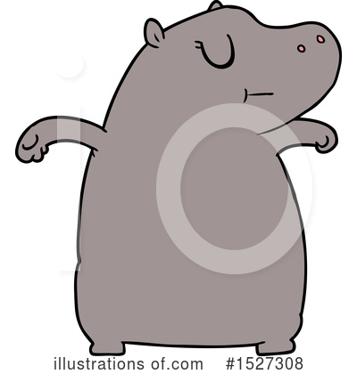 Royalty-Free (RF) Hippo Clipart Illustration by lineartestpilot - Stock Sample #1527308