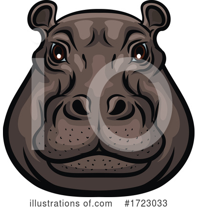 Hippopotamus Clipart #1723033 by Vector Tradition SM