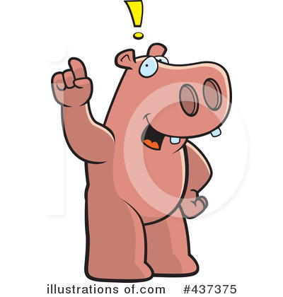 Royalty-Free (RF) Hippo Clipart Illustration by Cory Thoman - Stock Sample #437375