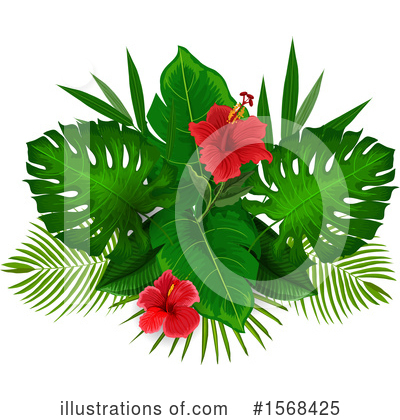 Hibiscus Clipart #1568425 by Vector Tradition SM
