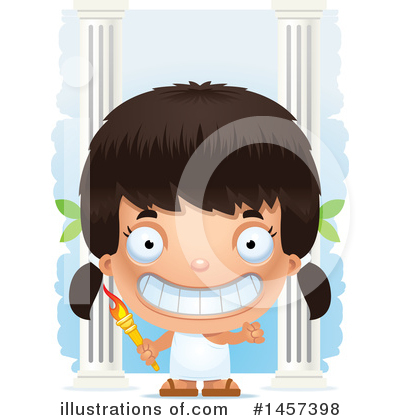 Royalty-Free (RF) Hispanic Girl Clipart Illustration by Cory Thoman - Stock Sample #1457398