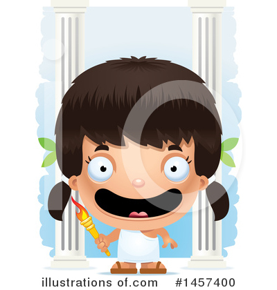 Royalty-Free (RF) Hispanic Girl Clipart Illustration by Cory Thoman - Stock Sample #1457400
