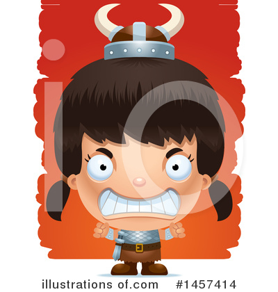 Royalty-Free (RF) Hispanic Girl Clipart Illustration by Cory Thoman - Stock Sample #1457414