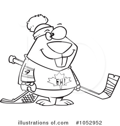 Royalty-Free (RF) Hockey Clipart Illustration by toonaday - Stock Sample #1052952