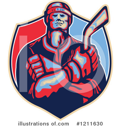 Royalty-Free (RF) Hockey Clipart Illustration by patrimonio - Stock Sample #1211630