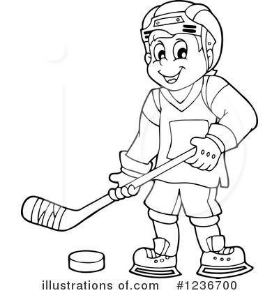 Royalty-Free (RF) Hockey Clipart Illustration by visekart - Stock Sample #1236700