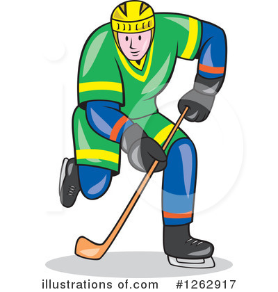 Ice Hockey Clipart #1262917 by patrimonio