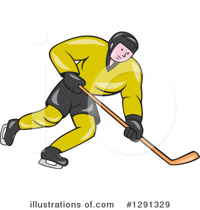 Royalty-Free (RF) Hockey Clipart Illustration by patrimonio - Stock Sample #1291329