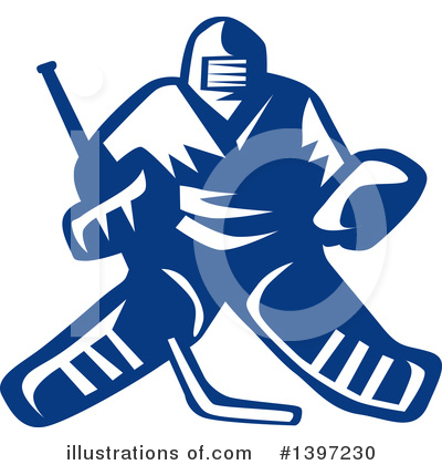 Royalty-Free (RF) Hockey Clipart Illustration by patrimonio - Stock Sample #1397230
