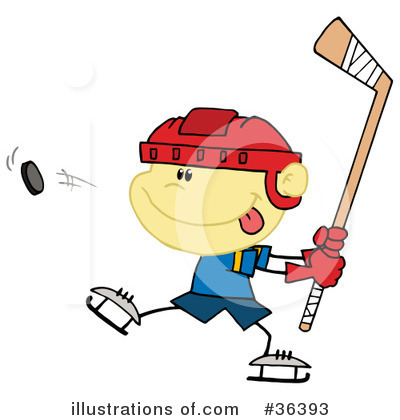 Royalty-Free (RF) Hockey Clipart Illustration by Hit Toon - Stock Sample #36393