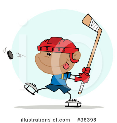 Royalty-Free (RF) Hockey Clipart Illustration by Hit Toon - Stock Sample #36398
