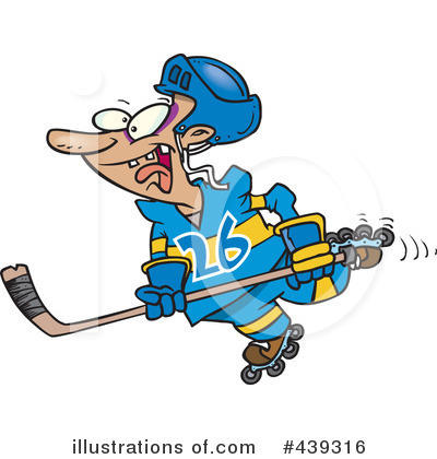 Royalty-Free (RF) Hockey Clipart Illustration by toonaday - Stock Sample #439316