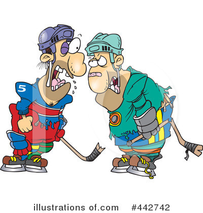 Royalty-Free (RF) Hockey Clipart Illustration by toonaday - Stock Sample #442742
