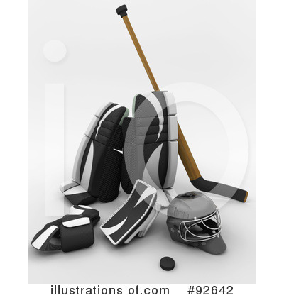 Royalty-Free (RF) Hockey Clipart Illustration by KJ Pargeter - Stock Sample #92642