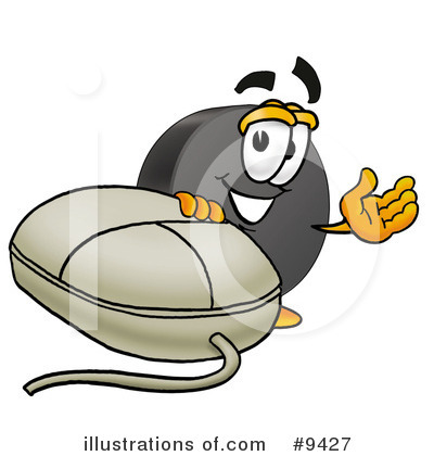 Royalty-Free (RF) Hockey Puck Clipart Illustration by Mascot Junction - Stock Sample #9427