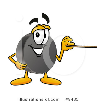 Royalty-Free (RF) Hockey Puck Clipart Illustration by Mascot Junction - Stock Sample #9435