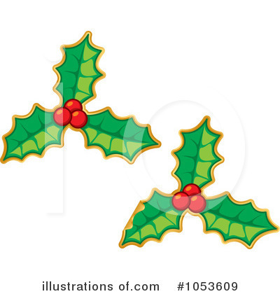 Royalty-Free (RF) Holly Clipart Illustration by Any Vector - Stock Sample #1053609