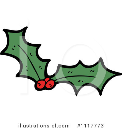 Royalty-Free (RF) Holly Clipart Illustration by lineartestpilot - Stock Sample #1117773