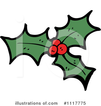 Royalty-Free (RF) Holly Clipart Illustration by lineartestpilot - Stock Sample #1117775