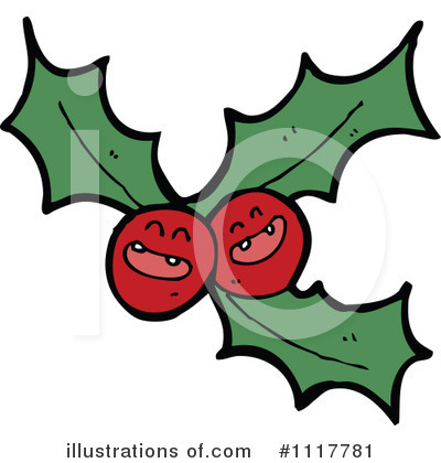Royalty-Free (RF) Holly Clipart Illustration by lineartestpilot - Stock Sample #1117781