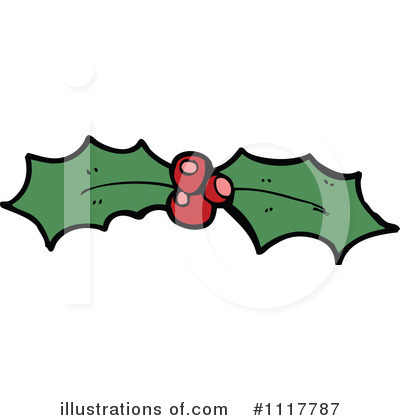 Royalty-Free (RF) Holly Clipart Illustration by lineartestpilot - Stock Sample #1117787