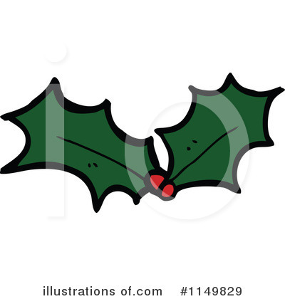 Royalty-Free (RF) Holly Clipart Illustration by lineartestpilot - Stock Sample #1149829