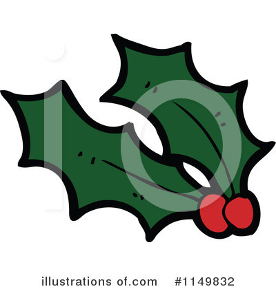 Holly Clipart #1149832 by lineartestpilot