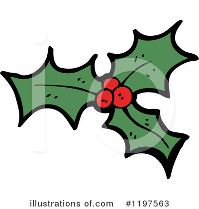Royalty-Free (RF) Holly Clipart Illustration by lineartestpilot - Stock Sample #1197563
