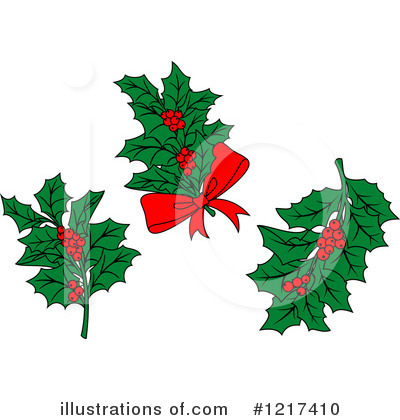 Royalty-Free (RF) Holly Clipart Illustration by Vector Tradition SM - Stock Sample #1217410