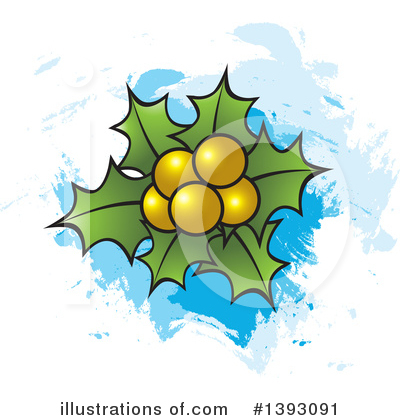 Royalty-Free (RF) Holly Clipart Illustration by Lal Perera - Stock Sample #1393091
