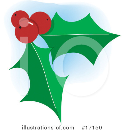 Holly And Berries Clipart #17150 by Maria Bell