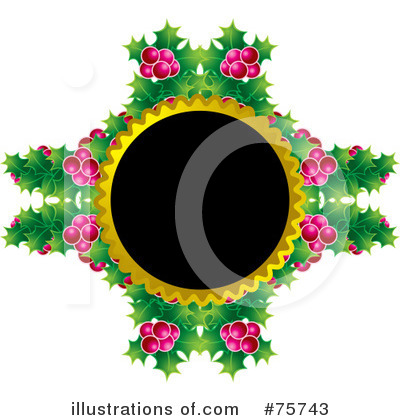 Royalty-Free (RF) Holly Clipart Illustration by Lal Perera - Stock Sample #75743