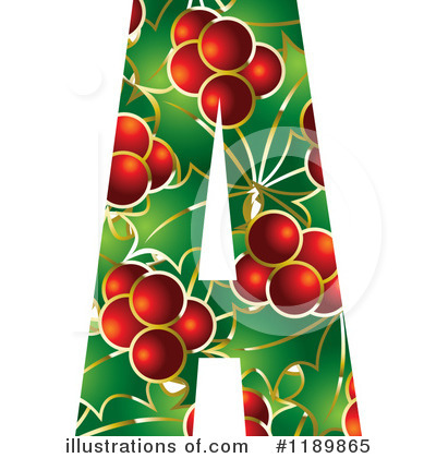 Royalty-Free (RF) Holly Letter Clipart Illustration by Lal Perera - Stock Sample #1189865