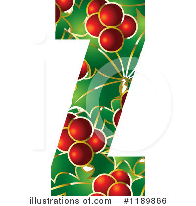 Royalty-Free (RF) Holly Letter Clipart Illustration by Lal Perera - Stock Sample #1189866