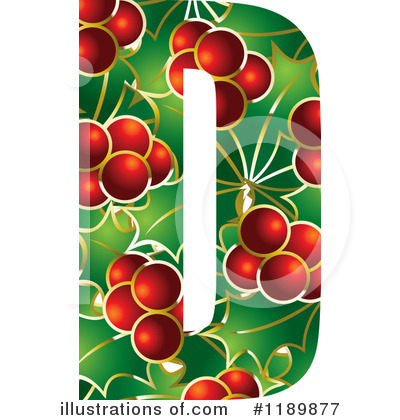 Royalty-Free (RF) Holly Letter Clipart Illustration by Lal Perera - Stock Sample #1189877