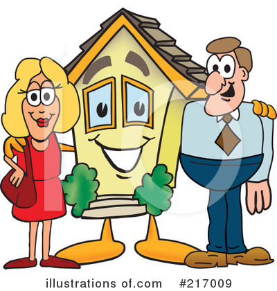 Royalty-Free (RF) Home Mascot Clipart Illustration by Mascot Junction - Stock Sample #217009