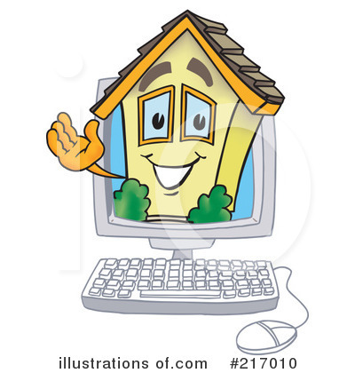Royalty-Free (RF) Home Mascot Clipart Illustration by Mascot Junction - Stock Sample #217010