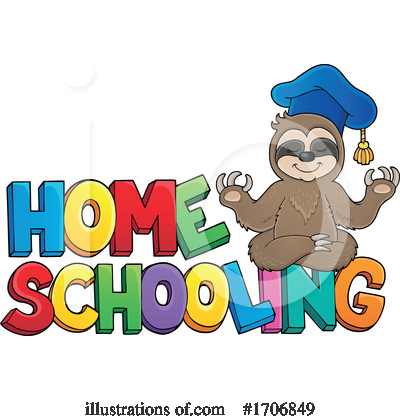 Royalty-Free (RF) Home School Clipart Illustration by visekart - Stock Sample #1706849