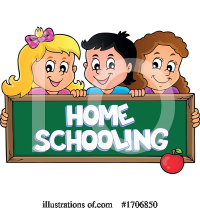 Royalty-Free (RF) Home School Clipart Illustration by visekart - Stock Sample #1706850