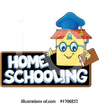 Royalty-Free (RF) Home School Clipart Illustration by visekart - Stock Sample #1706852