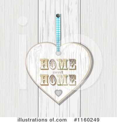 Royalty-Free (RF) Home Sweet Home Clipart Illustration by elaineitalia - Stock Sample #1160249