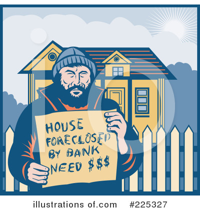 Royalty-Free (RF) Homeless Clipart Illustration by patrimonio - Stock Sample #225327