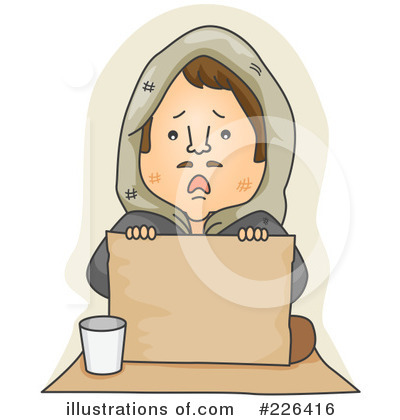 Royalty-Free (RF) Homeless Clipart Illustration by BNP Design Studio - Stock Sample #226416