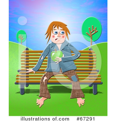 Royalty-Free (RF) Homeless Clipart Illustration by Prawny - Stock Sample #67291