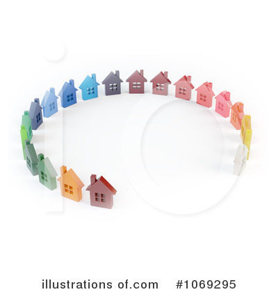 Royalty-Free (RF) Homes Clipart Illustration by Mopic - Stock Sample #1069295